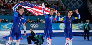 Did Team USA win gold in speedskating team pursuit?