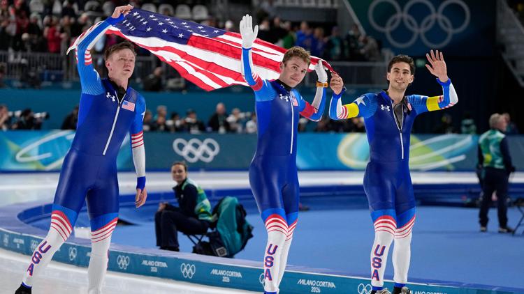 Did Team USA win gold in speedskating team pursuit? Did Team USA win gold in speedskating team pursuit?