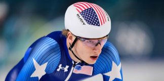 Did US speedskater Jordan Stolz win his third gold medal at the 2026 Olympics?