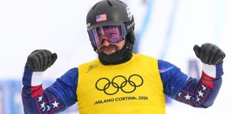 Olympic champion Nick Baumgartner prepares to defend mixed team snowboard cross medal against 'kids'
