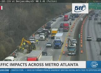Traffic Alert: GDOT officials say I-285 SB repairs in west Atlanta could last until tonight