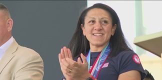 Douglasville honors gold medal Olympian Elena Meyers Taylor in homecoming event