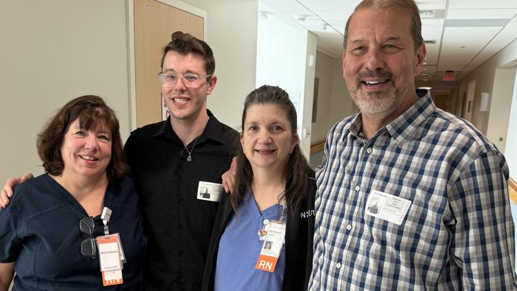 Father and son deliver annual baked gratitude to nursing staff who saved premature baby