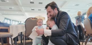 Match Day: Father of twin toddlers learns that his residency program will be close to home
