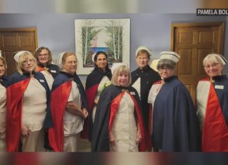 Nurses honor guard pays tribute to fallen colleagues