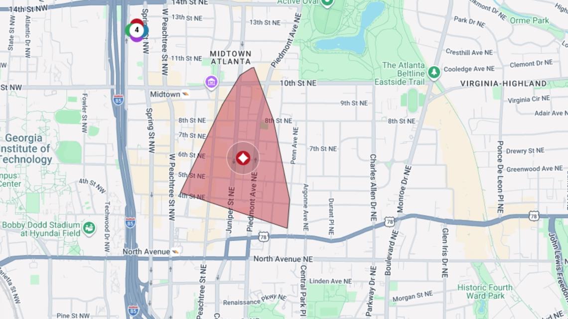 Power outage impacting 1,700+ in Midtown Atlanta