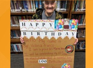 Texas veteran wishes for 100 birthday cards to mark her 100th birthday celebration