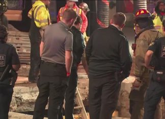 Worker rescued after falling into large hole in downtown Atlanta