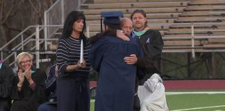 A father's final wish fulfilled: Getting to see his son graduate