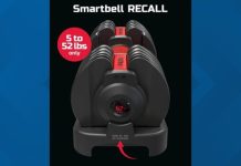 Adjustable dumbbells recalled after multiple injuries caused by dislodging weights