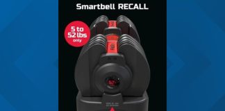 Adjustable dumbbells recalled after multiple injuries caused by dislodging weights