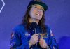 After historic moon mission, astronaut's homecoming gets tail-wagging welcome