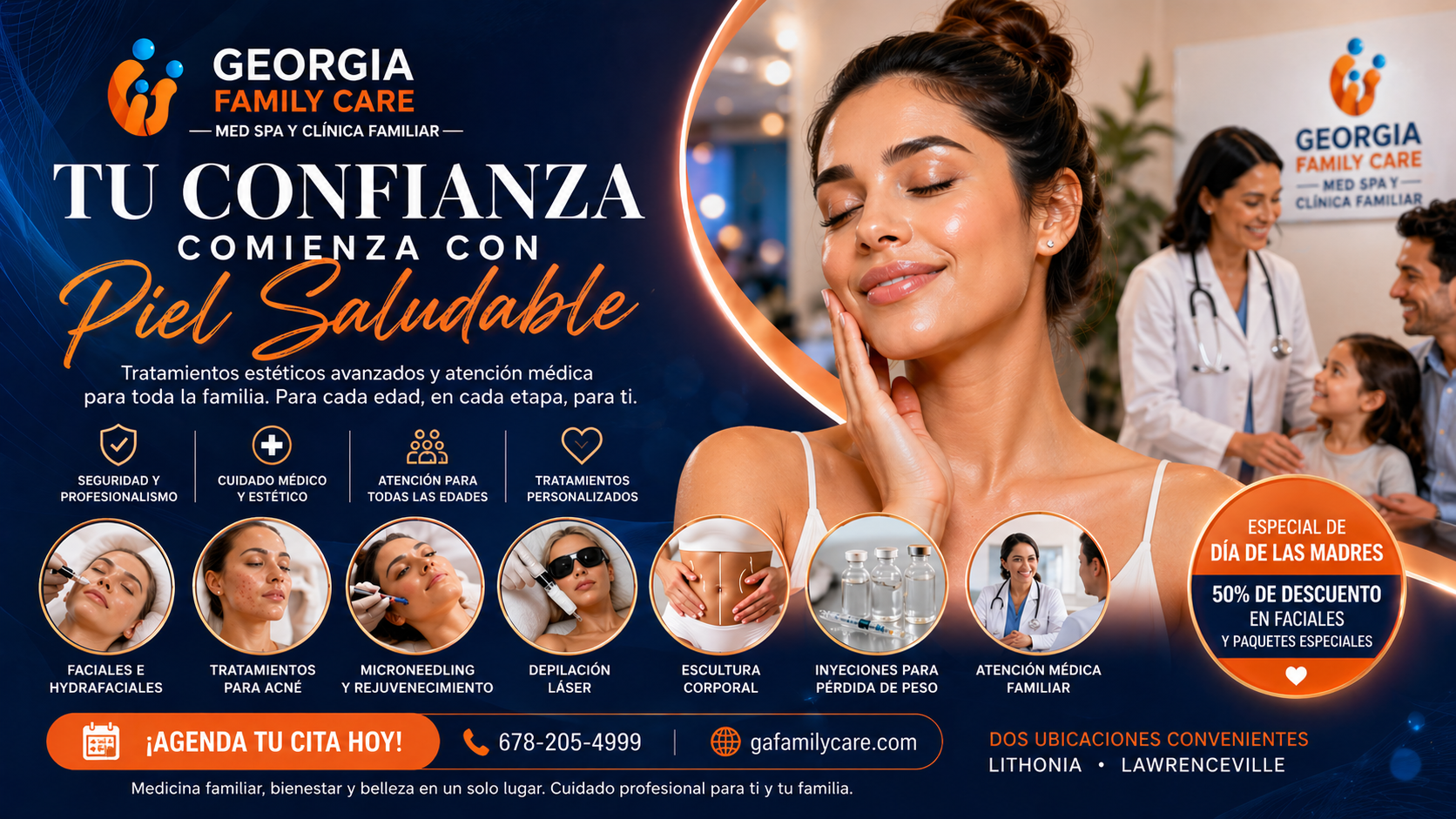 Belleza latina y med spa para consentir a mamá en Atlanta
