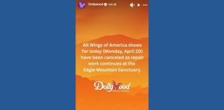 Dollywood cancels 'Wings of America' shows for a second day after eagle sanctuary suffers storm damage