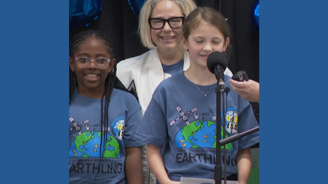 Gwinnett elementary students talk to astronaut in space during live ISS contact