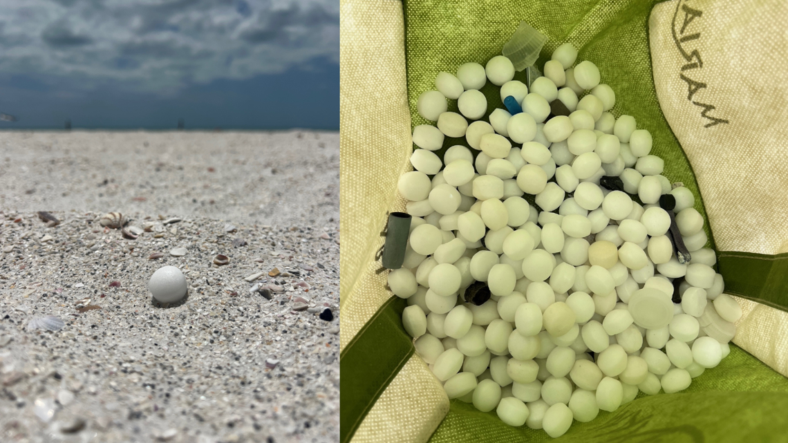 Hundreds of mothballs illegally scattered on Florida beach