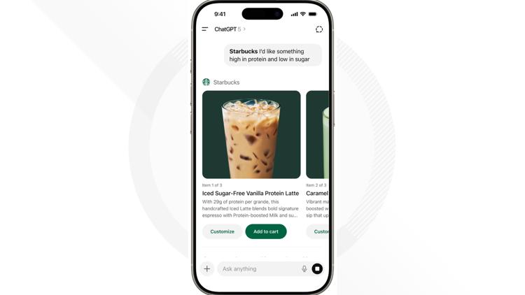 Starbucks teams up with ChatGPT for personalized drink suggestions