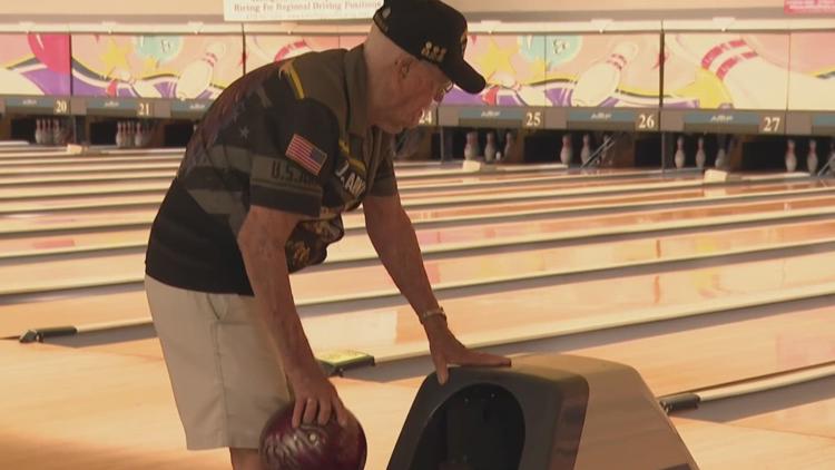 Veteran celebrates 99th birthday at the bowling alley