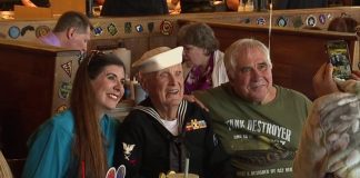 WWII veteran celebrates 99th birthday surrounded by friends and family