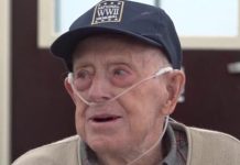 WWII veteran in celebrates 100th birthday