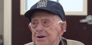 WWII veteran in celebrates 100th birthday