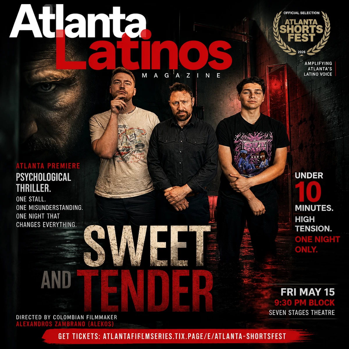 Sweet and Tender Atlanta Shorts Fest official selection flyer